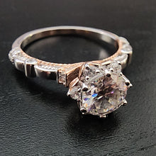 Load image into Gallery viewer, 1CT Victorian Moissanite Diamon Ring
