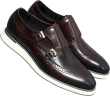 Load image into Gallery viewer, CAVANELI DOUBLE STRAP MONK SHOES