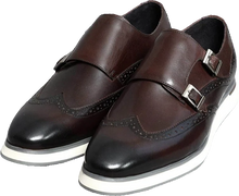 Load image into Gallery viewer, CAVANELI DOUBLE STRAP MONK SHOES