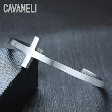 Load image into Gallery viewer, CAVANELI CROSS NARROW BRACELET