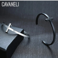 Load image into Gallery viewer, CAVANELI CROSS NARROW BRACELET