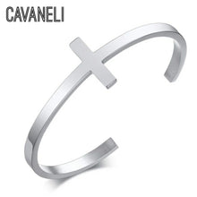 Load image into Gallery viewer, CAVANELI CROSS NARROW BRACELET