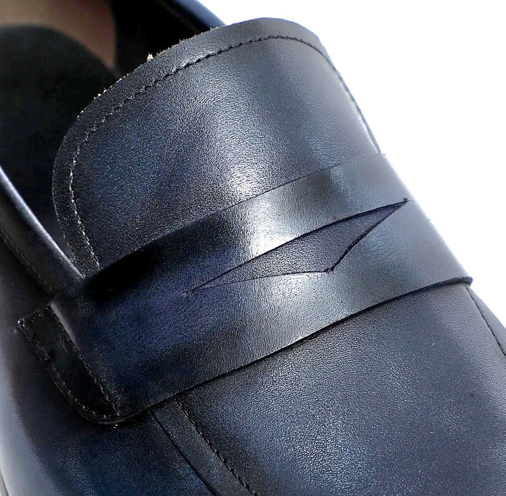 CAVANELI BLUE PENNY LOAFERS