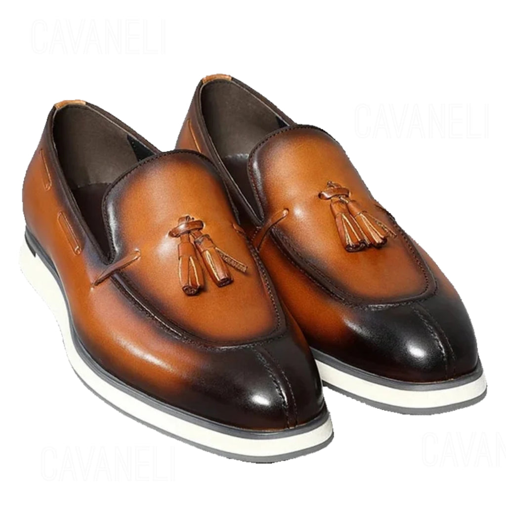 CAVANELI CLASSIC TASSEL LOAFERS