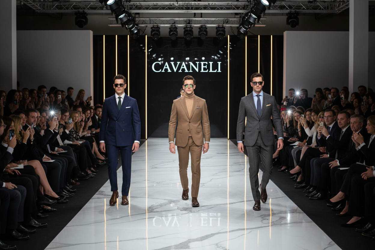 just 3 male models and the public