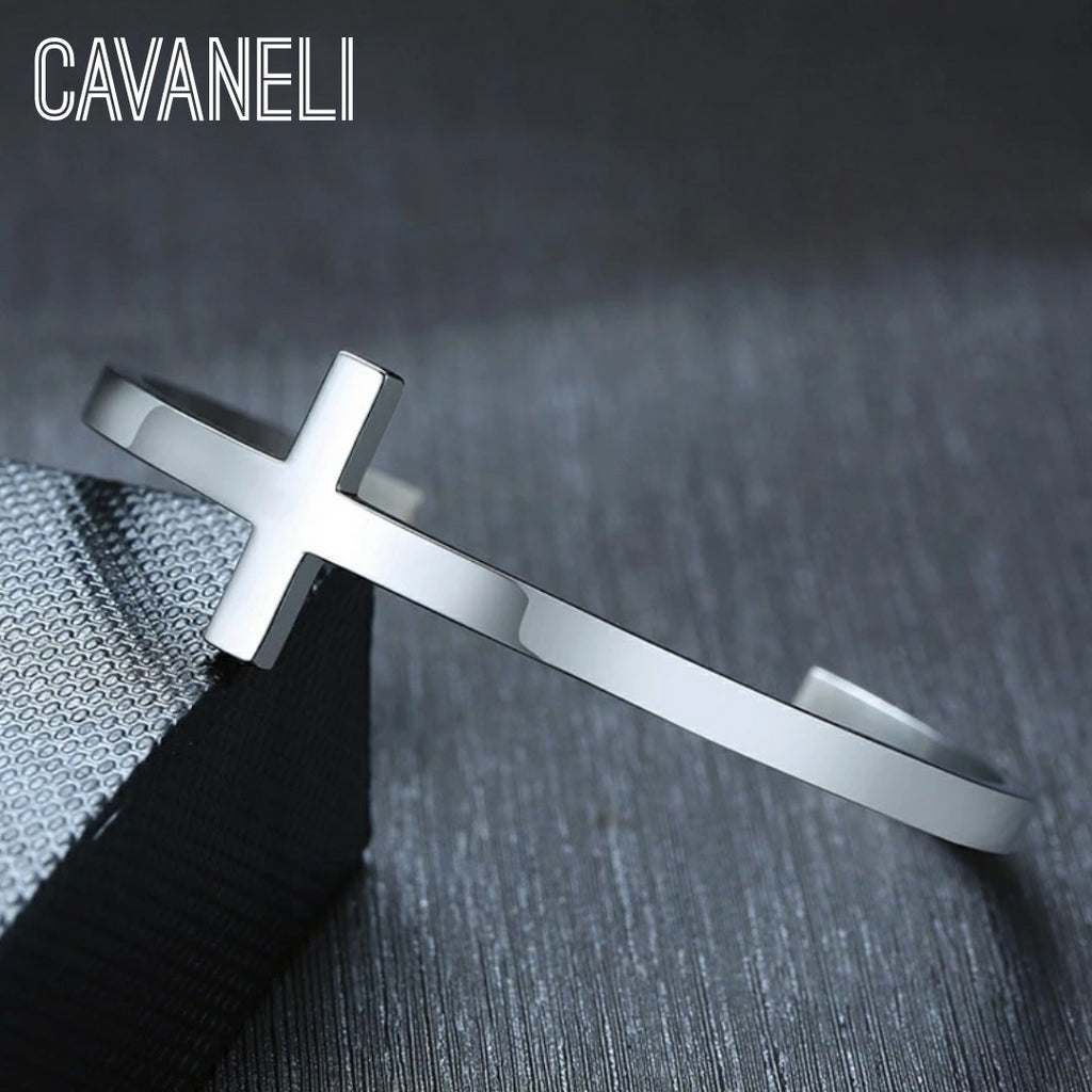CAVANELI CROSS NARROW BRACELET