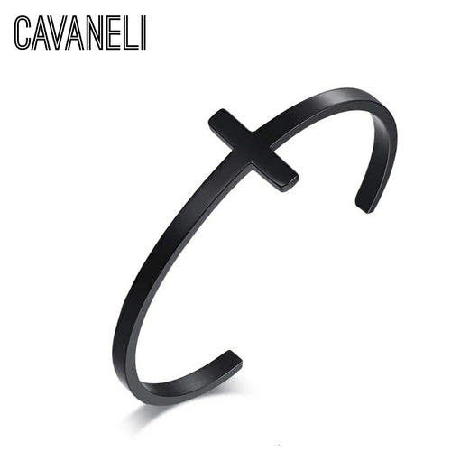 CAVANELI CROSS NARROW BRACELET