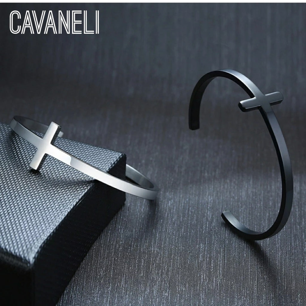 CAVANELI CROSS NARROW BRACELET