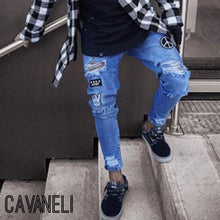 Load image into Gallery viewer, CAVANELI MOTO JEANS
