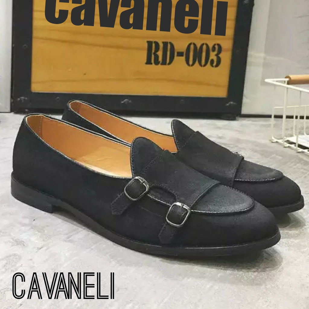 CAVANELI DOUBLE MONK STRAP SHOES