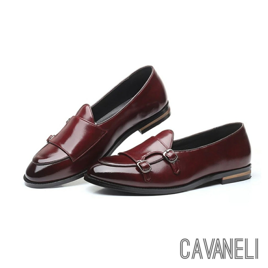 CAVANELI DOUBLE MONK STRAP SHOES