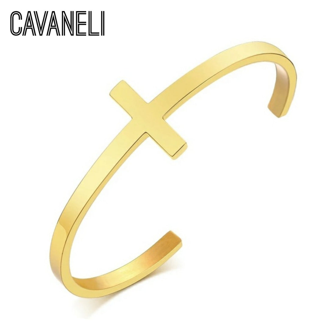 CAVANELI CROSS NARROW BRACELET